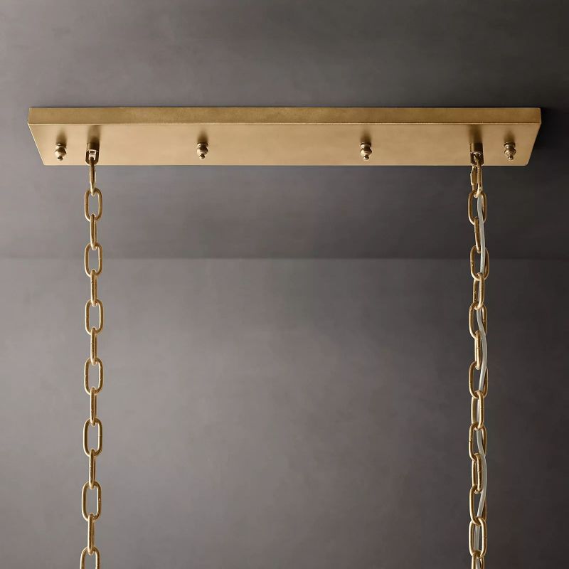 Odeon Deco Prism Rectangular Tiered Chandelier 40"