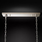 Odeon Deco Prism Rectangular Tiered Chandelier 40"