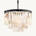 Odeon Deco Prism Round Chandelier 20"