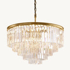 Odeon Deco Prism Round Chandelier 32"