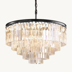 Odeon Deco Prism Round Chandelier 32"