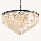 Odeon Deco Prism Round Chandelier 44"
