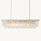 Odeon Deco Prism Rectangular Tiered Chandelier 59"