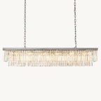 Odeon Deco Prism Rectangular Tiered Chandelier 72"