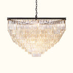 Odeon Deco Prism Tiered Square Chandelier 47"