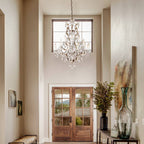 Rococo Vintage Crystal Round Chandelier 40"