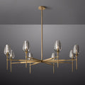 Tulip Crystal Petal Round Chandelier 54"
