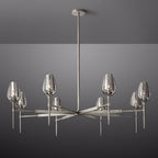 Tulip Crystal Petal Round Chandelier 54"