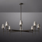 Tulip Crystal Petal Round Chandelier 54"