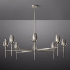 Tulip Crystal Petal Round Chandelier 54"