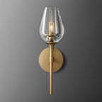 Tulip Crystal Petal Wall Sconce