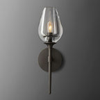 Tulip Crystal Petal Wall Sconce
