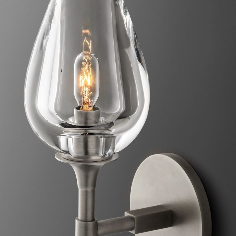 Tulip Crystal Petal Wall Sconce