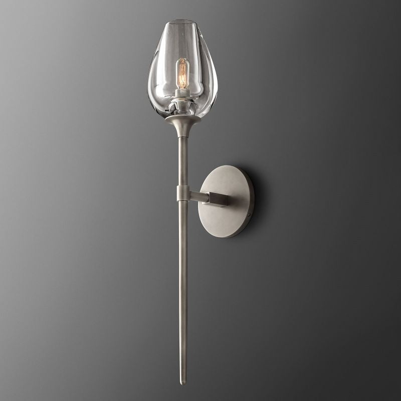 Tulip Crystal Petal Wall Sconce