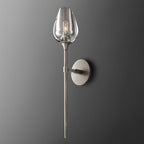Tulip Crystal Petal Wall Sconce