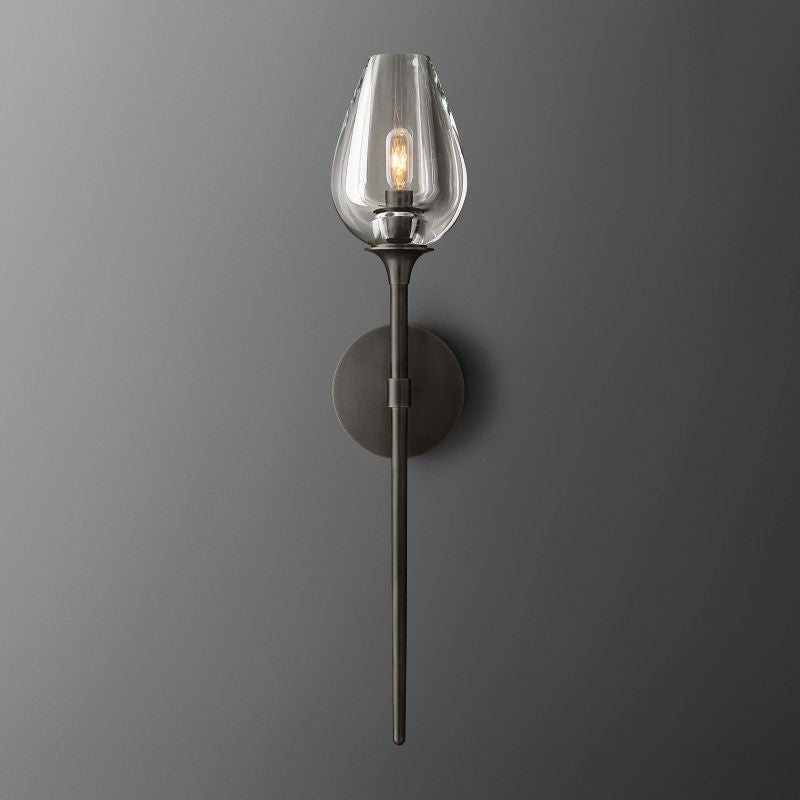 Tulip Crystal Petal Wall Sconce