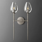 Tulip Crystal Petal Double Wall Sconce