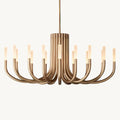 Rousselin Midcentury Sleek Oval Chandelier 50"