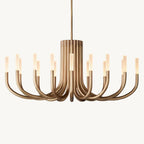 Rousselin Midcentury Sleek Oval Chandelier 50"