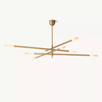 Rousselin 8-Light Mobile Rod Chandelier 65"