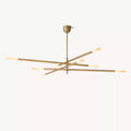 Rousselin 8-Light Mobile Rod Chandelier 80"