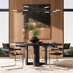Rousselin 10-Light Mobile Rod Chandelier 50"