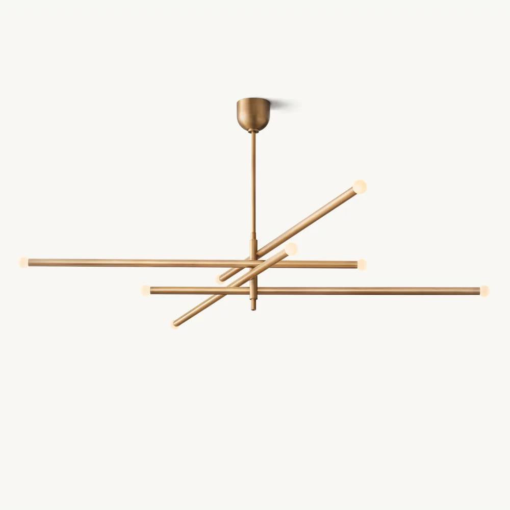 Rousselin 8-Light Mobile Orb Chandelier 53"