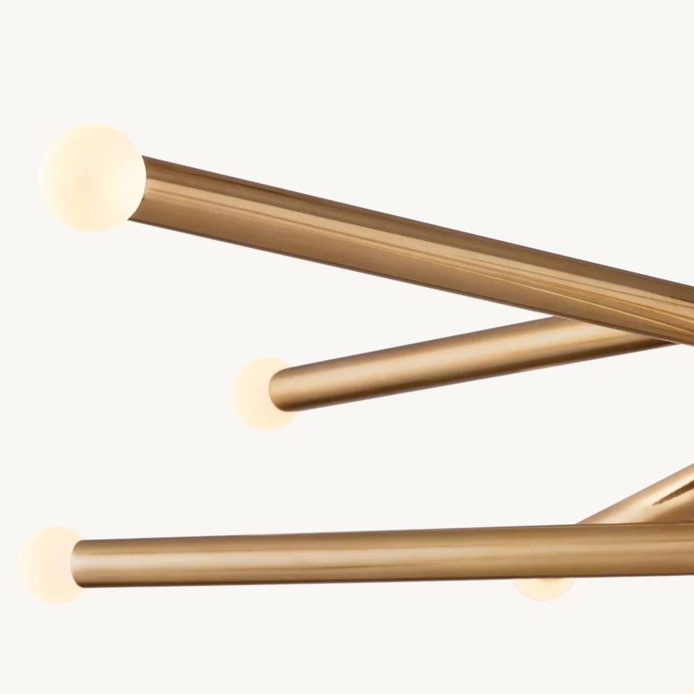 Rousselin 8-Light Mobile Orb Chandelier 53"