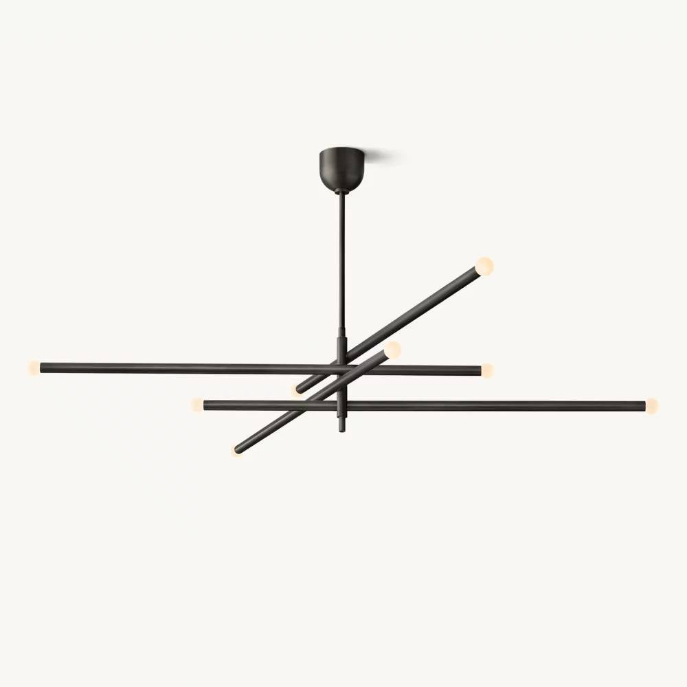 Rousselin 8-Light Mobile Orb Chandelier 53"