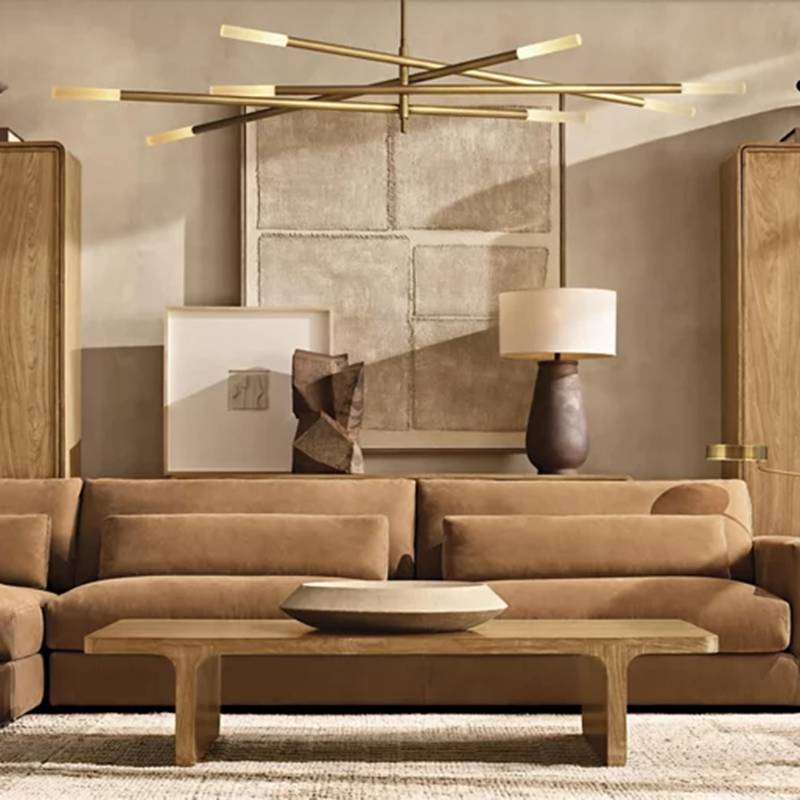 Rousselin 8-Light Mobile Orb Chandelier 68"