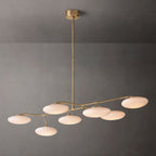 Sylvaine Frosted Glass Linear Chandelier 60"