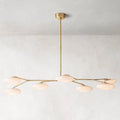 Sylvaine Frosted Glass Linear Chandelier 60"