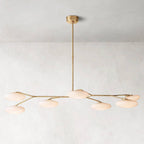 Sylvaine Frosted Glass Linear Chandelier 60"