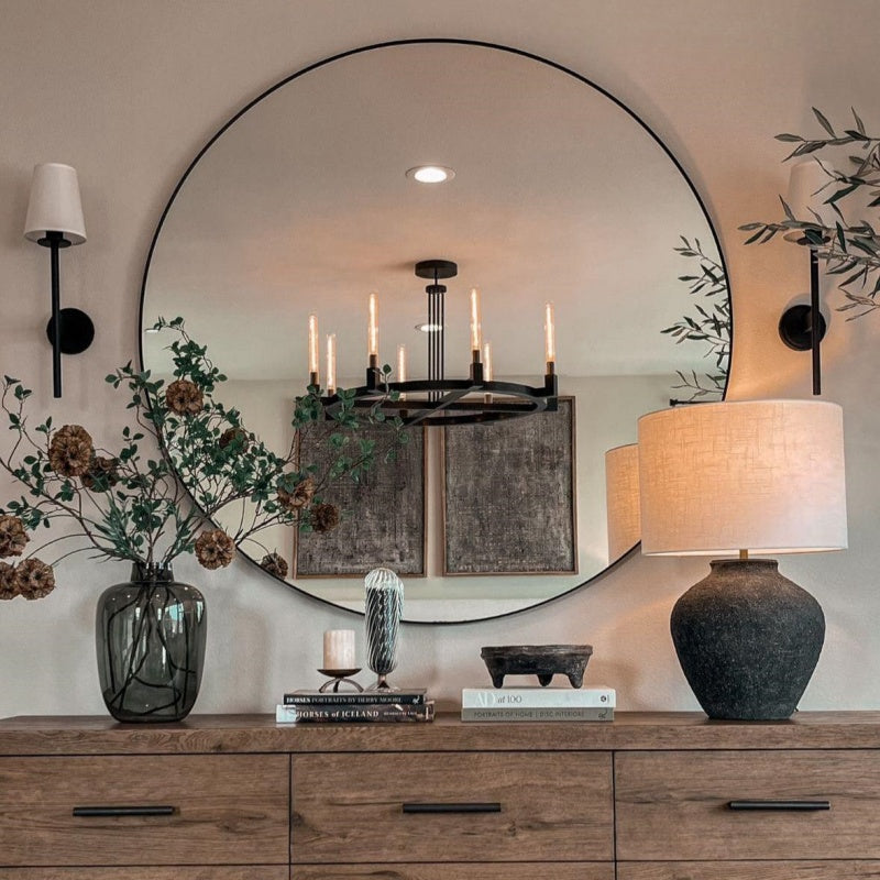 Cannele Ribbed Glass Round Chandelier 48"