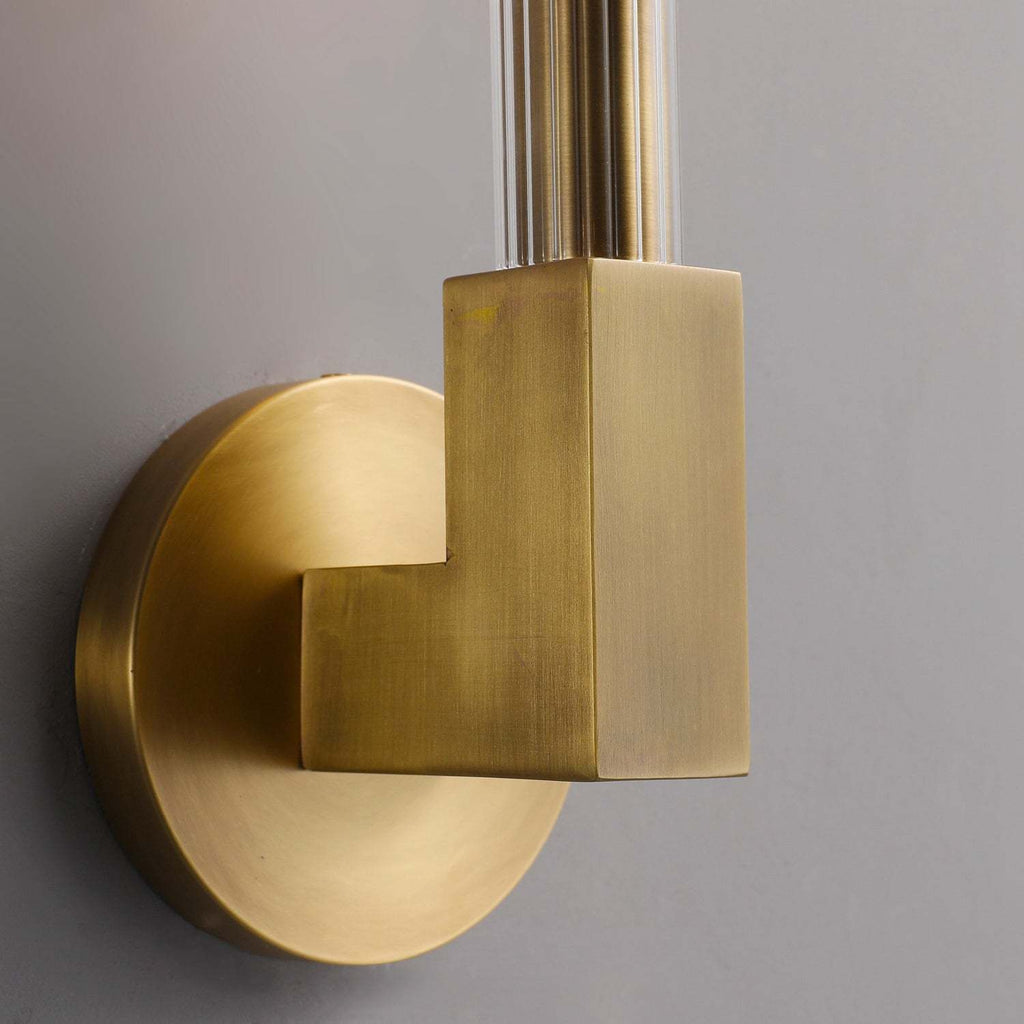 Cannele Ribbed Glass Wall Sconce