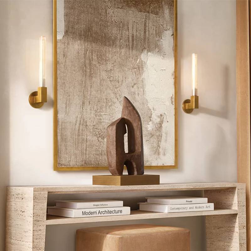 Cannele Ribbed Glass Wall Sconce