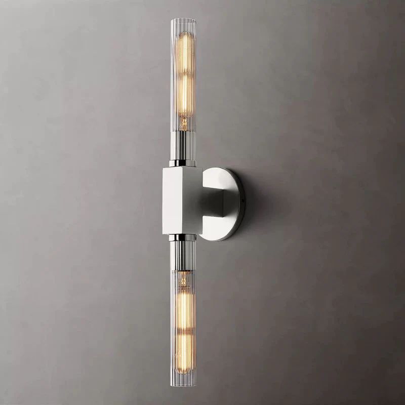 Cannele Ribbed Glass Wall Sconce