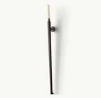 Cannele Ribbed Glass Torch Wall Sconce