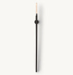 Cannele Ribbed Glass Torch Wall Sconce