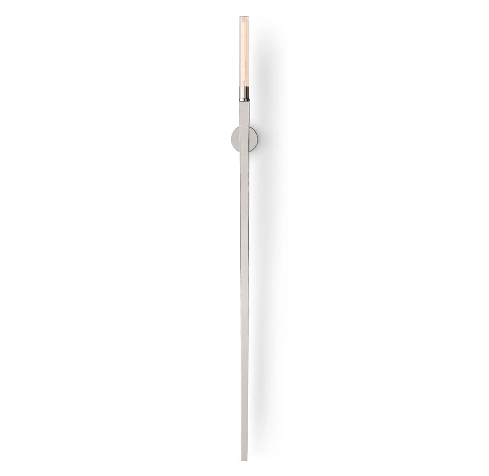 Cannele Ribbed Glass Torch Wall Sconce