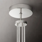 Cannele Ribbed Glass Round Chandelier 48"