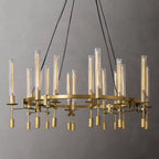 Fontanelle Vintage Glow Round Chandelier 46"