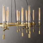 Fontanelle Vintage Glow Round Chandelier 70"