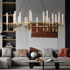 Fontanelle Vintage Glow Round Chandelier 70"