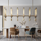 Fontanelle Vintage Glow Linear Chandelier 54"