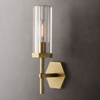Lambert Hexagonal Glass Wall Sconce