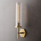 Lambert Hexagonal Glass Wall Sconce
