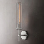 Lambert Hexagonal Glass Wall Sconce