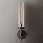 Lambert Hexagonal Glass Wall Sconce