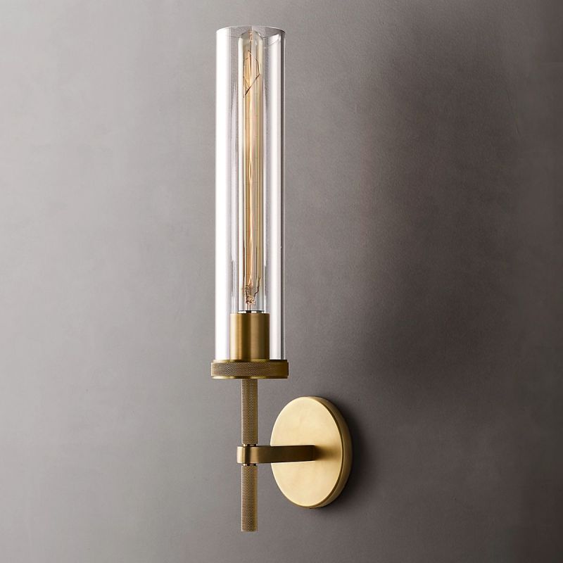 Lambert Cylindrical Glass Wall Sconce